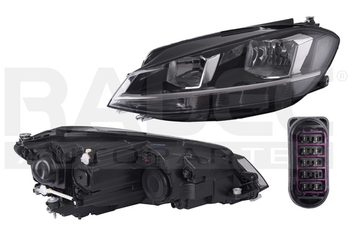 [019-3111-45] FARO VW GOLF 18-20 ELECTRICO C/MOTOR C/LEDS P/FOCO HALOGENO DEPO IZQ