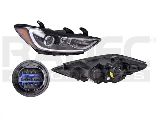 [019-3402-30] FARO HY ELANTRA 17-18 P/FOCO XENON C/FOCO DEPO DER