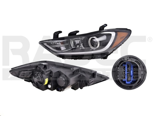 [019-3402-31] FARO HY ELANTRA 17-18 P/FOCO XENON C/FOCO DEPO IZQ