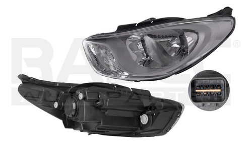[019-3405-01] FARO HY I10 11-14 MANUAL FONDO CROMADO P/FOCO HALOGENO S/FOCO DEPO IZQ