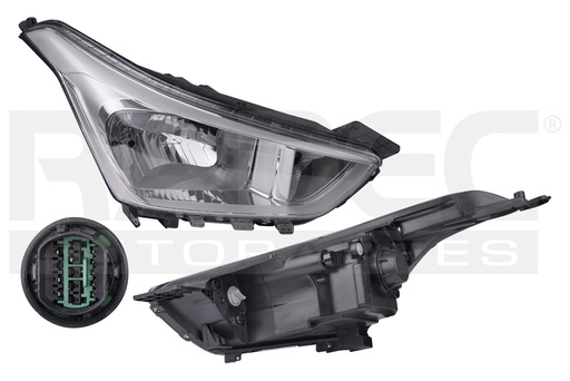 [019-3410-00] FARO HY CRETA 17-19 ELECTRICO C/MOTOR S/LEDS P/FOCO HALOGENO DEPO DER