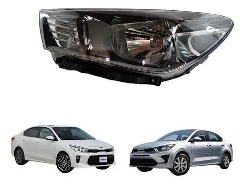 [019-3506-11] FARO KI RIO 18-23 4 Y 5 PUERTAS S/LUPA S/MOTOR FONDO NEGRO S/FOCO DEPO IZQ