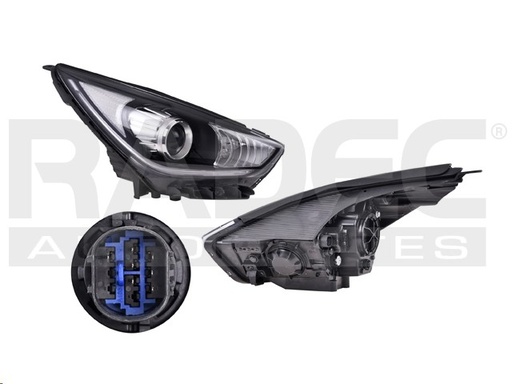 [019-3509-00] FARO KI NIRO 17-19 ELECTRICO S/MOTOR C/LEDS P/FOCO HALOGENO S/FOCO DEPO DER