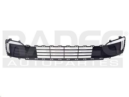 [003-3506-04] REJILLA FASCIA DELANTERA KI RIO 16-17 CENTRAL C/MOLDURAS CROMADAS EX/LX L4 4 CILINDROS 1.6L 4 PUERTAS