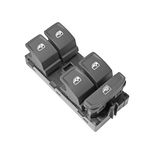 [184-70880] CONTROL ELECTRICO VW GOLF 12-17/PASSAT 12-16/TIGUAN 18-20  DE ELEVADOR 8 PINS 5 TECLAS NEGRA FILO NEGRO 12VCC MANIJAUTO    