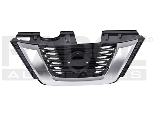 [204-2324-07] PARRILLA NS X-TRAIL 18-22 F/CROMADO C/HOYO P/CAMARA ADVANCE/EXCLUSIVE/SENSE/ARMOR/HYBRID L4 4 CILINDROS 2.0/2.5L 5 PUERTAS