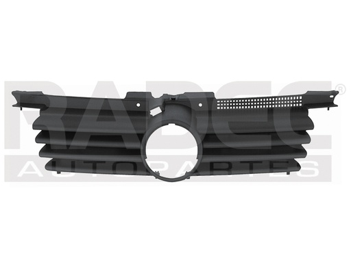 [204-3112-03] PARRILLA VW JETTA 99-07 NEGRA MATE C/MARCO GL/GLS/GLX/TDI/VR6/SOCCER/EUROPA/COMFORTLINE L4/L5/V6 4/5/6 CILINDROS 1.8/1.9/2.0/2.5/2.8L 4 PUERTAS
