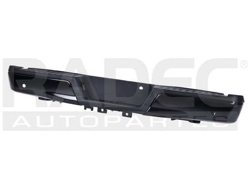 [206-1215-11] DEFENSA TRASERA FD F-150 15-20 S/HOYO P/TIRON C/HOYO P/SENSOR NEGRA