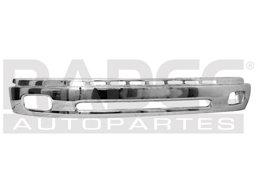 [206-3017-04] DEFENSA DELANTERA TY TUNDRA 00-02 CROMADA CON HOYO P/FARO DE NIEBLA  (U.T.P)