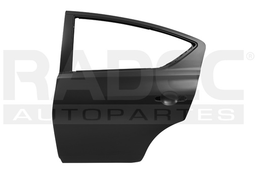 [208-2330-09] PUERTA TRASERA NS VERSA 12-19 DRIVE/SENSE/ADVANCE/EXCLUSIVE L4 4 CILINDROS 1.6L 4 PUERTAS IZQ