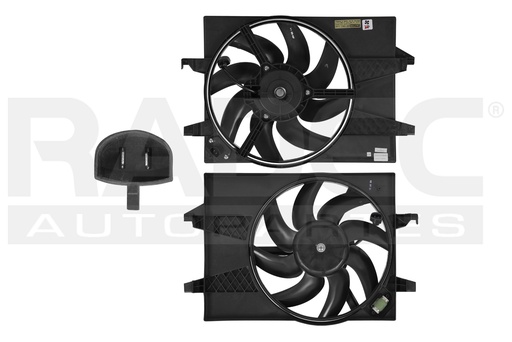 [218-1217-02] MOTOVENTILADOR FD FIESTA 02-07 L4 1.6 LTS P/RAD C/RESISTENCIA SENCILLO COMPLETO 2 PINES KS