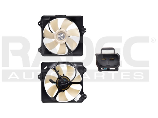 [218-3011-04] MOTOVENTILADOR TY RAV 4 01-05 L4 2.0, 2.4 LTS P/AA SENCILLO COMPLETO 2 PINES TY