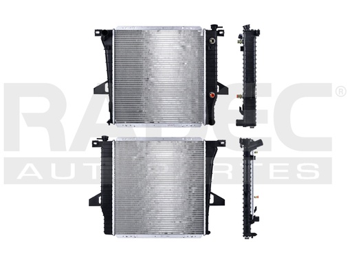 [220-1230-05] RADIADOR FD RANGER/F-100/B2500 98-01 L4 2.5 LTS AUT C/S AA 20X21 1/16X26MM ALUM SOLD POLAR