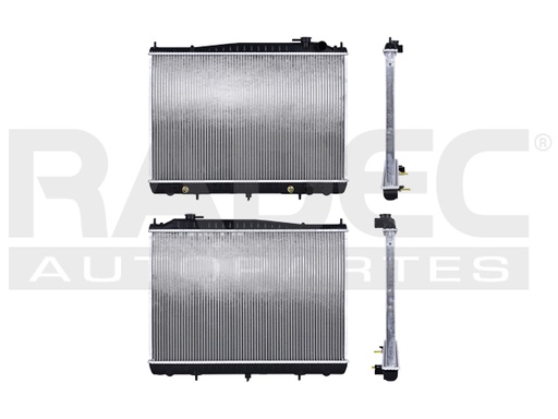 [220-2307-01] RADIADOR NS FRONTIER 00-04/D22 08-15 L4 2.5 LTS/V6 4.0 LTS STD C/S AA DIESEL 17 1/2X27X32MM ALUM SOLD POLAR