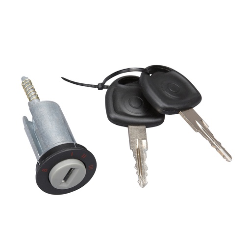 [223-0614-00] CILINDRO DE ENCENDIDO CV CHEVY JOY / POP / SWING / PICK UP 94-12  METAL NEGRO/GRIS MANIJAUTO    