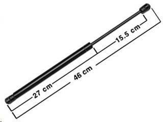 [BRZ5000300] AMORTIGUADOR CAMPER UNIVERSAL 17"