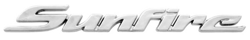 [EMB-1172-02] EMBLEMA LETRERO SUNFIRE 95-00 CROMO ***H