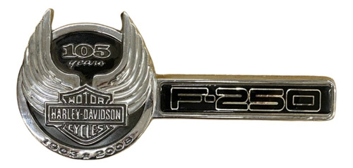 [EMBL1112] EMBLEMA LETRERO FD HARLEY D F250 105 AÑOS