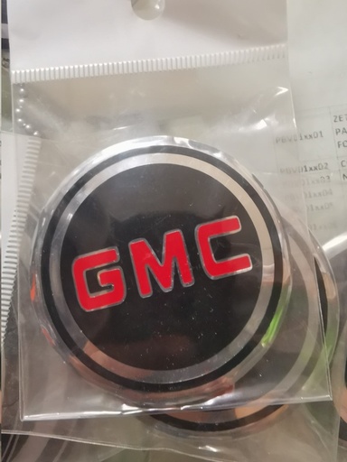 [EMBL16002M] EMBLEMA CENTRO RIN LOGO GMC MED JGO 7CM DIÁMETRO