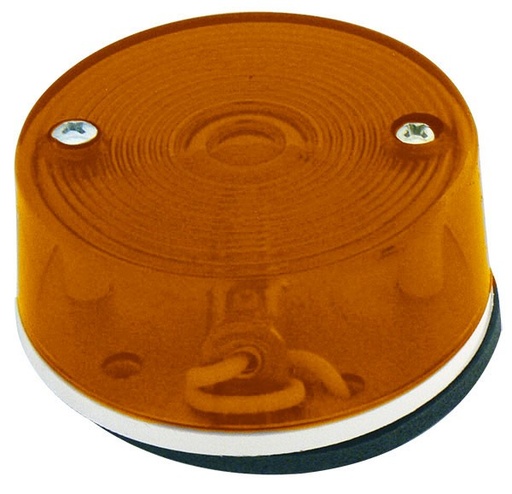 [009-P055-A] PLAFON REDONDO AMBAR TRUCK LITE C/TORN 2.5 AMBAR PRECI