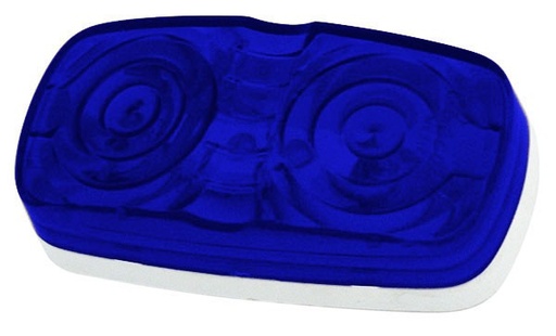[009-P087-Z] PLAFON HELLA DE PRESION 2X4" AZUL   ***