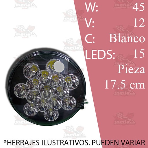[FA503A] FARO REDONDO 20 HIPERLED ALTA POT C/U