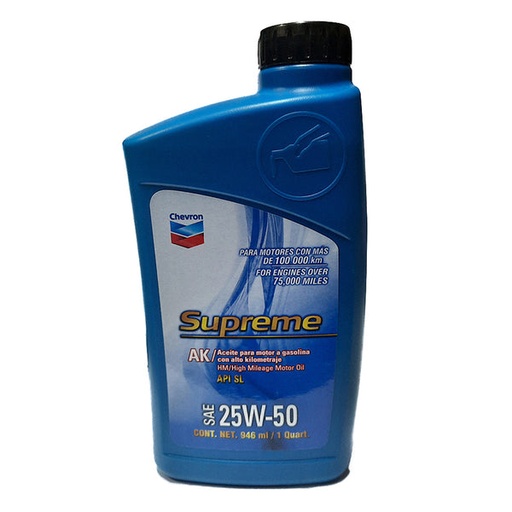 [LUBR255] ACEITE MOTOR CHEVRON 25W50 946 ML