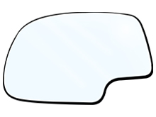 [LUNE16023-I] LUNA P/ESPEJO GM. 99-02 C/BASE IZQ SILVE