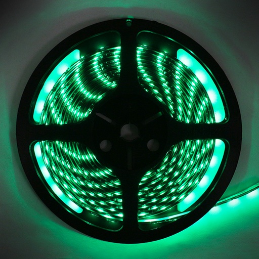 [TIRL85035] TIRA LED FLEX VERDE X METRO FONDO NEGRO 