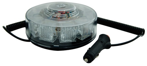 [TORR017] TORRETA REDONDA AMBAR EMERGENCIA 12V/24V