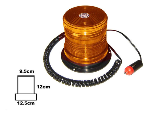 [TORR401] TORRETA CHICA ESTROBO C/IMAN AMBAR ALTA CALIDAD