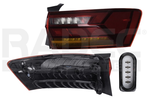 [017-3112-91] CALAVERA EXTERIOR VW JETTA 19-21 C/LEDS TYC IZQ