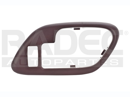 [012-0615-76] MANIJA INTERIOR CV CHEYENNE/CUSTOM 95-98/SUBURBAN 95-99/SILVERADO 95-98/TAHOE 95-99  GM SIERRA/YUKON 95-98  CD ESCALADE ESV 95-00  CV PICK UP 95-98  BISEL CON HOYO TINTO PLASTICO HUSHAN Derecho Delantera/Trasera  