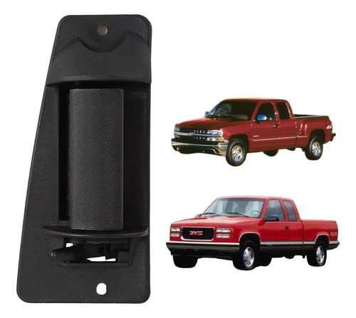 [012-0639-06] MANIJA INTERIOR CV SILVERADO EXTENDED CAB  GM SIERRA EXTENDED CAB  CV CHEYENNE EXTENDED CAB 99-06  NEGRO PLASTICO HUSHAN Derecho  Costado 