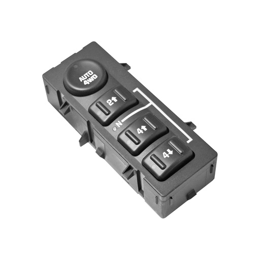 [70883] CONTROL ELECTRICO CV CHEYENNE/SILVERADO 03-06/AVALANCHE 02-06/SUBURBAN/TAHOE  GM YUKON 04-06/SIERRA 03-06  DE ELEVADOR 12 PINS 4 TECLAS NEGRO INTERRUPTOR 4X4 12VCC