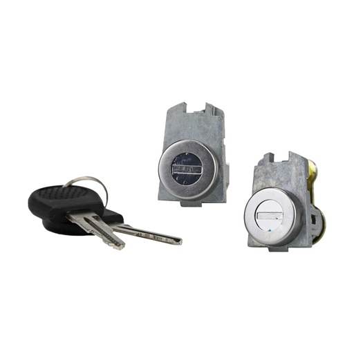 [71473] CILINDRO PARA PUERTA CV AVEO 08-17  CON LLAVE JUEGO 2 PIEZAS METAL CROMADO MANIJAUTO Derecho/Izquierdo Delantera  