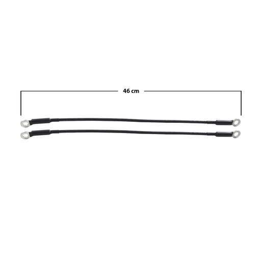 [001-0635-04] CABLES DE TAPA CV S10 82-94  JUEGO 46CM HUSHAN    