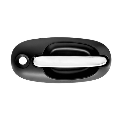 [012-0718-52] MANIJA EXTERIOR CR VOYAGER/TOWN & COUNTRY  DG CARAVAN 96-00  CON HOYO PARA LLAVE LISA PARA PINTAR NEGRA/CROMO PLASTICO HUSHAN Derecho  Puerta corrediza 