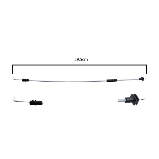 [108247] CHICOTE CERRADURA FT UNO 15-20  59.5CM GENERICA Izquierdo Delantera  