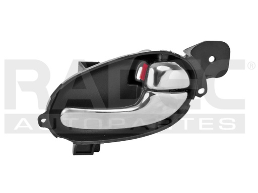 [012-0647-06] MANIJA INTERIOR CV TRAIL BLAZER  GM ENVOY  OD BRAVADA  BK RAINIER 02-09  IZ ASCENDER 03-08  CROMO PLASTICO HUSHAN Derecho Delantera/Trasera  