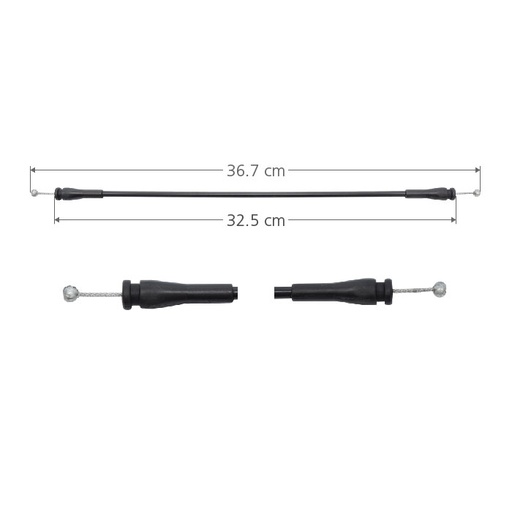 [96513] CHICOTE CERRADURA FD ECONOLINE 92-08  36.7CM CORTO Izquierdo Trasera Puerta lateral abatible 