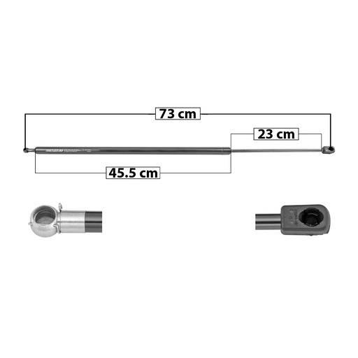 [004-0664-02] AMORTIGUADOR COFRE GM ACADIA 13-16  73 45.5 23 285 64.07 29.06 225 50.58 22.94 SPART 7526 Derecho/Izquierdo   