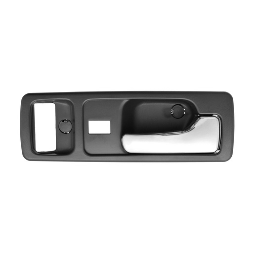 [012-1301-E0] MANIJA INTERIOR HD ACCORD 2P COUPE 90-93  CON HOYO PARA SEGURO SEGURO ELECTRICO NEGRA/CROMO PLASTICO HUSHAN Derecho Delantera  