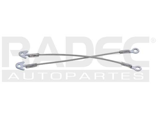 [001-0642-00] CABLES DE TAPA CV SUBURBAN/TAHOE  GM YUKON 92-99  CD ESCALADE 99-00  JUEGO 46CM HUSHAN Derecho/Izquierdo   