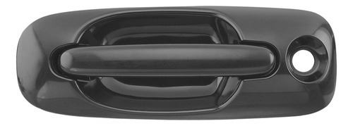 [012-0703-07] MANIJA EXTERIOR CHRYSLER VOYAGER/TOWN & COUNTRY  DODGE CARAVAN 01-07  CON HOYO PARA LLAVE LISA PARA PINTAR NEGRA PLASTICO HUSHAN Izquierdo Delantera