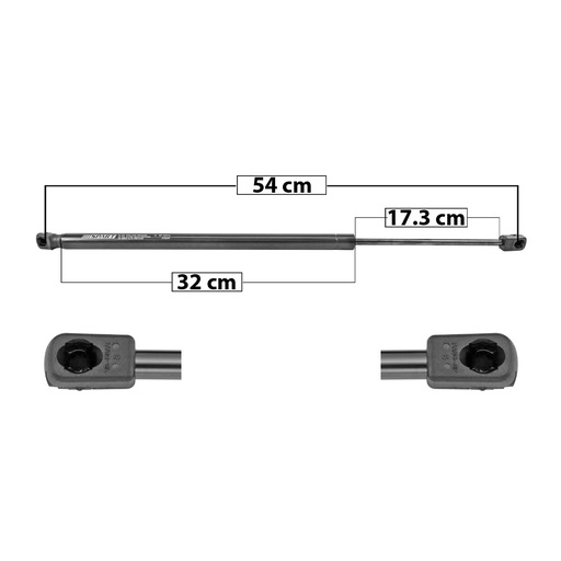 [004-3503-01] AMORTIGUADOR 5TA PUERTA KIA SORENTO 16-20  MANUAL 54 32 17.3 640 143.87 65.26 700 157.37 71.38 SPART 6970 Derecho/Izquierdo