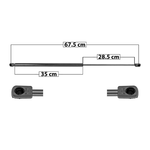 [60116] AMORTIGUADOR 5TA PUERTA LR FREELANDER 02-05  130 29.22 13.25 190 42.71 19.37 MANIJAUTO Derecho/Izquierdo   