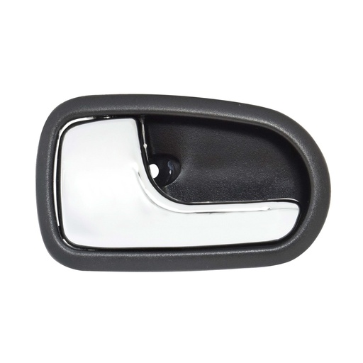 [012-1913-07] MANIJA INTERIOR MZ 323 FAMILIA/PROTEGE 95-03/626 93-02  NEGRA/CROMO PLASTICO HUSHAN Izquierdo Delantera/Trasera  