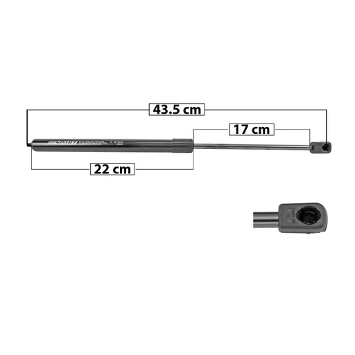 [004-2002-06] AMORTIGUADOR COFRE MC CLASE-C C180 14-19/C200 14-20/C250 14-18/C300 14-21/C350 2014/C350E 16-18/C400 2015/CLASE-E E200 17-22/E250 17-19/E300 17-22/E350 20-22/E400 17-18  43.5 22 17 290 65.19 29.57 230 51.7 23.45 SPART 8232 Derecho Delantera  