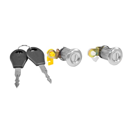 [002-2305-10] CILINDRO PARA PUERTA NS D21 86-08/HARDBODY/PATHFINDER 87-95/TSUBAME 93-04  JUEGO METAL CROMADO MANIJAUTO Derecho/Izquierdo   